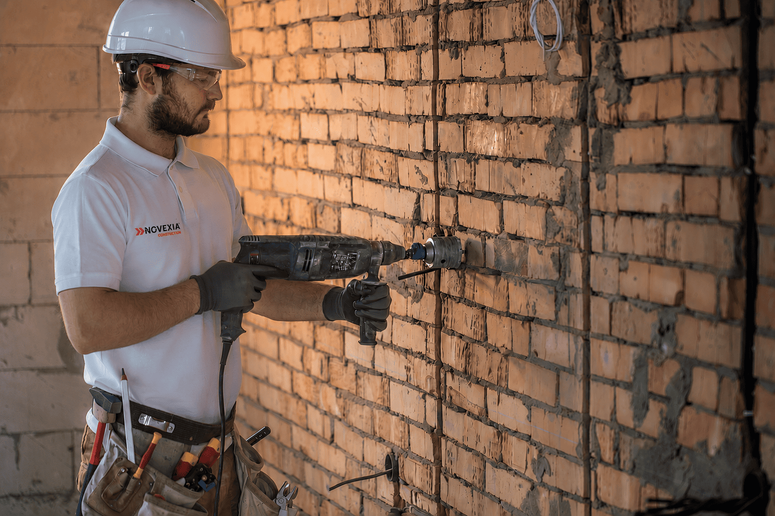 Équipe de maçons qualifiés Novexia Construction partout en France